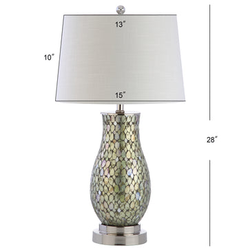 Douglas 28" Mosaic LED Table Lamp - JONATHAN Y